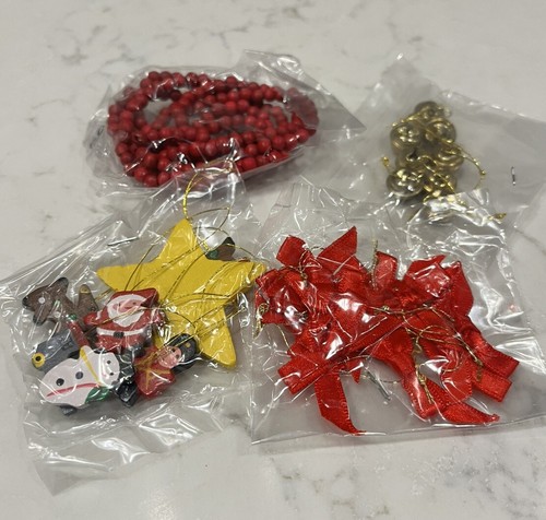 Mini Christmas Ornaments/Decorations For Tiny Tree, Dollhouse. Garland,Bells