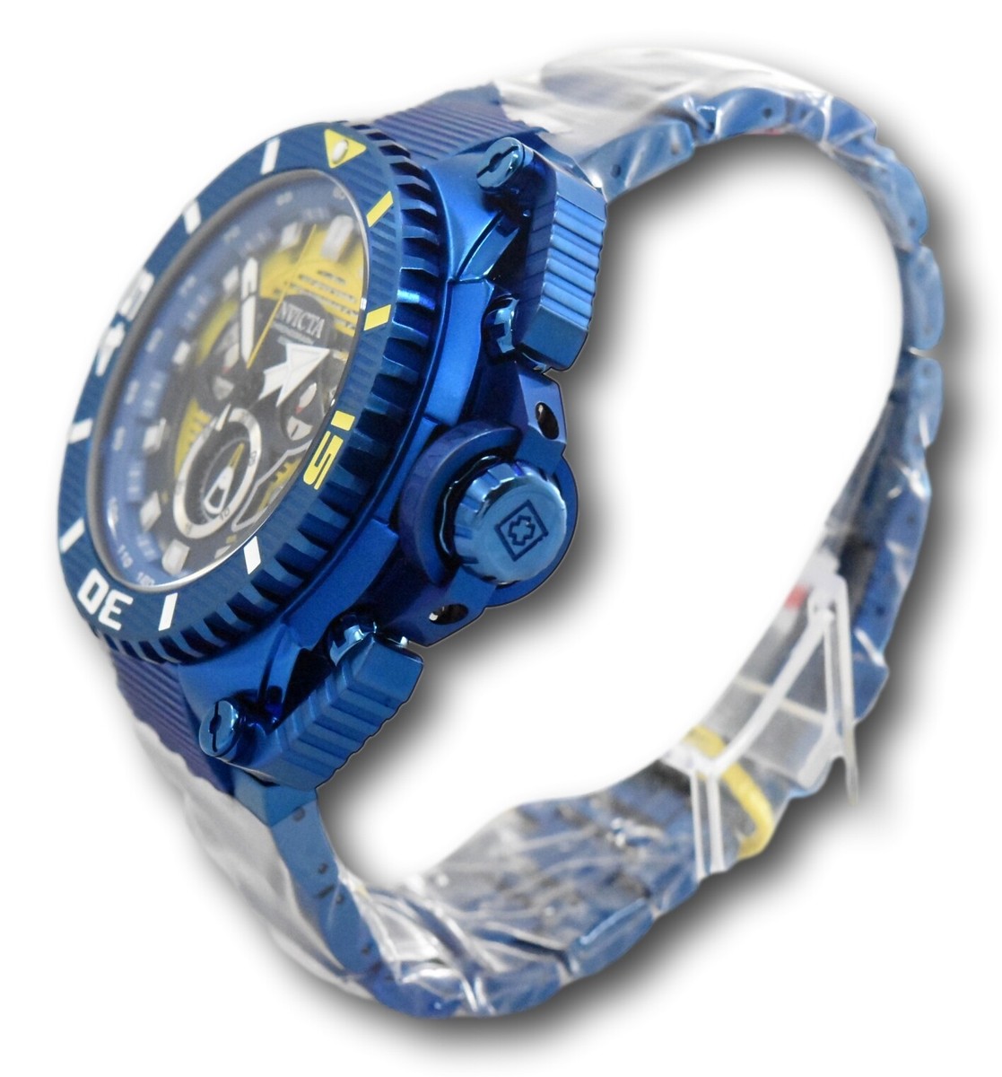 Invicta Sea Hunter Men's 57mm LARGE Anatomic Blue Swiss