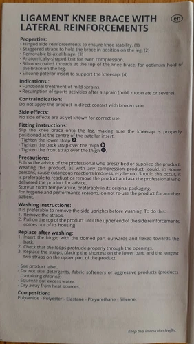 New THUASNE Genu Dynastab Hinged Ligament Knee Brace : Size 1 - 32 cm to 34 cm  - Picture 7 of 12