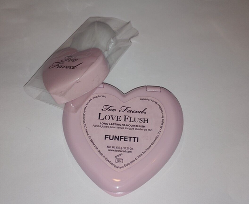 Too Faced Love Flush FUNFETTI Blush with Brush - New - Picture 3 of 6