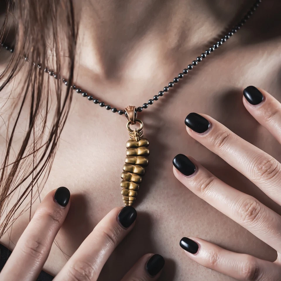 Кулон с хвостом гремучей змеи для ожерелья ювелирных изделий с ерзанием, рождественский подарок - Изображение 3 из 4