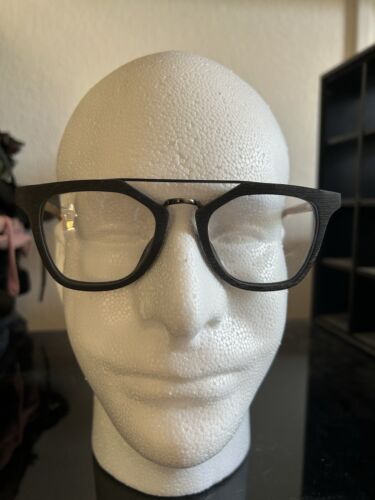 Wooden Glasses Frame Rare Vintage Look Blank Prescription In Now Case & Rag