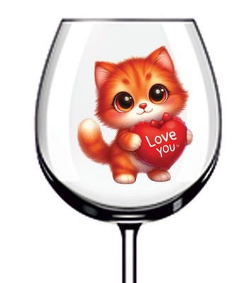 12x Baby Kätzchen Katze Vinyl Aufkleber Abziehbild Becher Weinglas Flasche Laptop Tasse