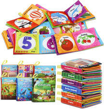 6 Pack Soft Books, Cloth Book, Bath Book, Baby Book, Crinkle Book  Baby Shower