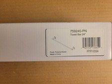Delta 759240-PN Trinsic 24" Towel Bar, Polished Nickel