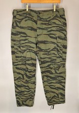 Vintage Tiger Stripe Camo Military Cargo Pants Men  s Large/XL Army BDU Combat