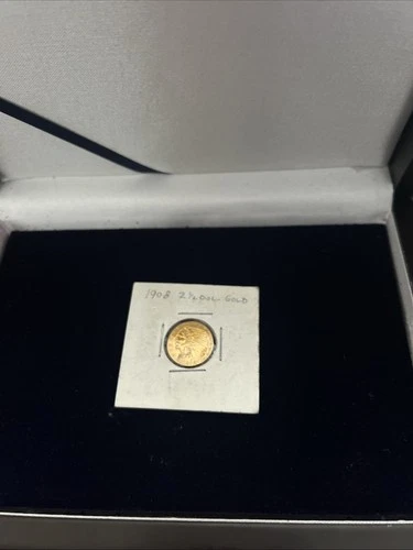 1908 $2.50 Indian Head Gold Quarter Eagle U.S. Gold Coin