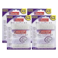 The Doctors BrushPicks Interdental Toothpicks 1100 Picks 4 Pack of 275 Picks