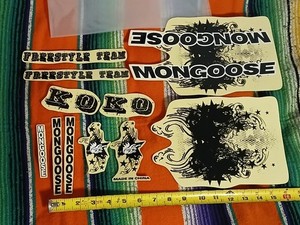  Show Mint NOS  Mongoose BMX Series KO sticker kit