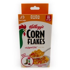 Kellogg  s Corn Flakes Cereal Crew Socks Mens Fun Gift Set 2 Pairs New NWT