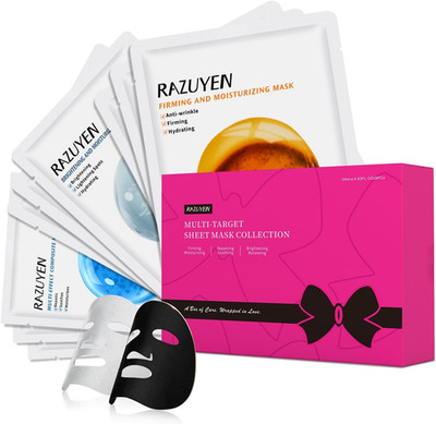 Set Di Maschere Facciali Con Peptidi, Vitamina C E Pantenolo B5 - Anti-Invecchia