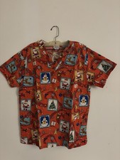 White Swan Women  s Scrub Top Size M