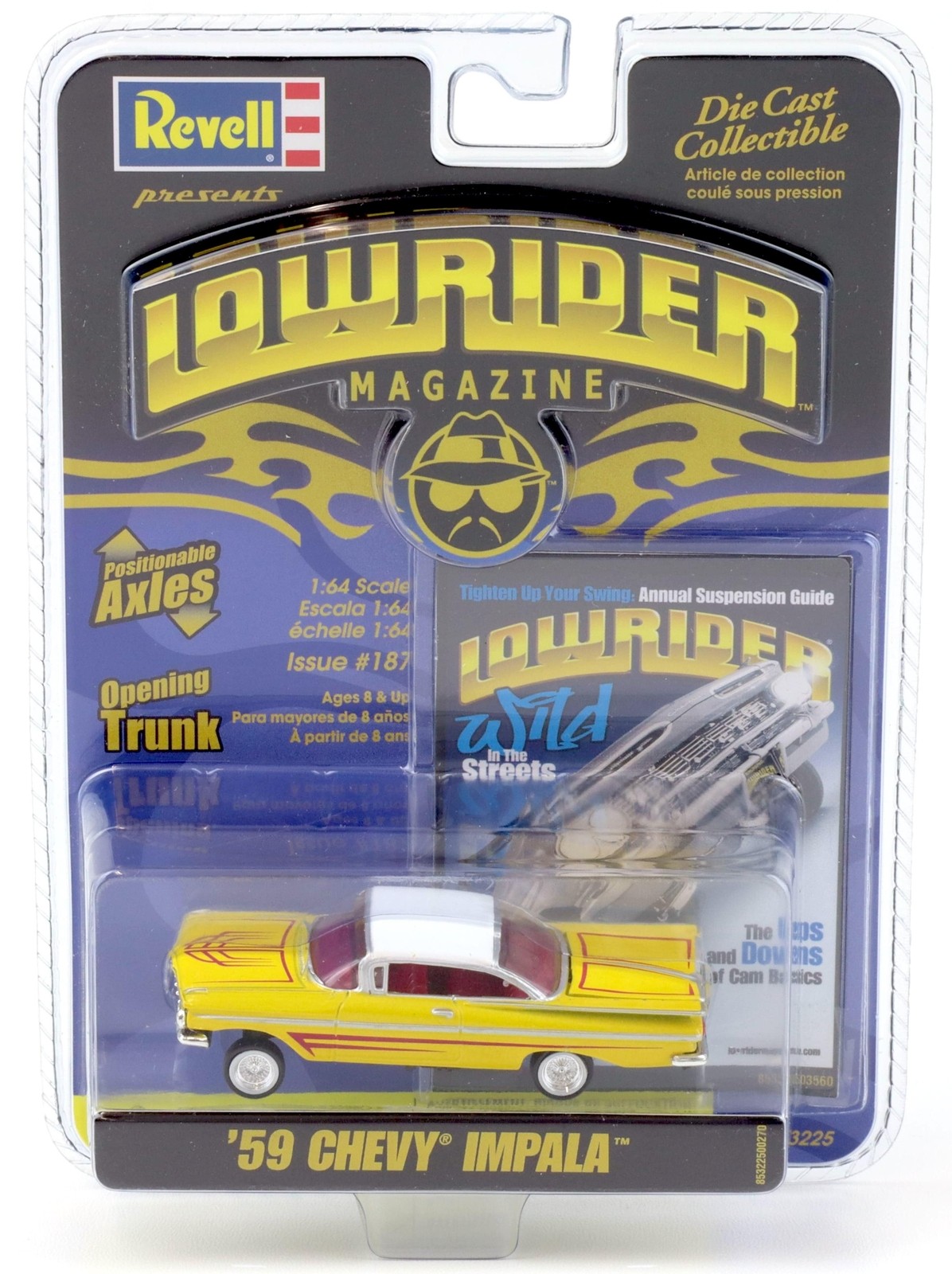1:64 Revell Lowrider 1959 Chevrolet Impala Yellow/White #187 Wild IN The