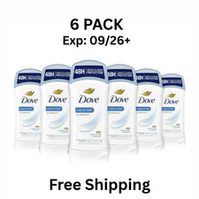 6X Dove Solid Antiperspirant Deodorant Women Original Clean 2.6 Oz