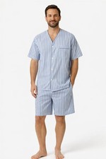 Puritan Mens Pajama 2 Piece Set Short Sleeve W/ Short Sleepwear Size XL NWT