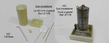 PN 87119 - Diesel Station Storage Tank Mounting Kit. H Scale