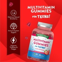 Nature's Truth Teens Multivitamin Strawberry 60 Gummies (BBE 03/26)