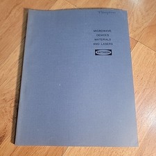 Vintage Raytheon Microwave Devices Materials & Lasers Catalog Manual