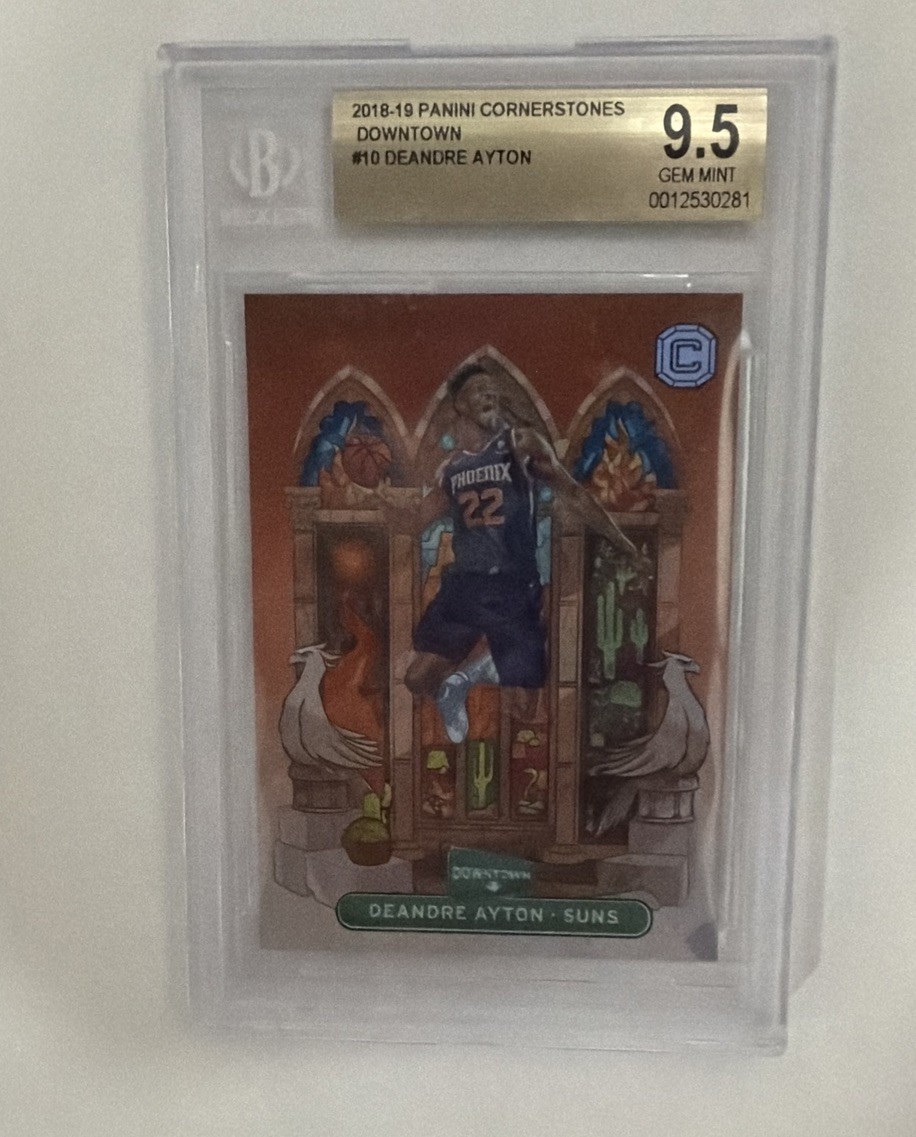 2018-19 Panini Cornerstones Downtown Deandre Ayton BGS 9.5 Gem Mint