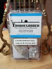 Thoroughbred Finely Crafted Pewter Miniatures CSS Richmond TS14 1/600 ACW Naval