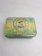 Vintage Player’s Navy Cut Cigarettes Hinged Advertising Tin Sailor Marine Scene