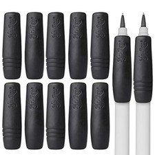 Mr. Pen Pencil And Pen Grips, 12 Pack, Black, Pencil Grips For Adults, Rubber Pe