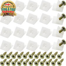 50 Pcs Drawer Supports, White Plastic Drawer Bottom Sagging Repair Fixing Mendin