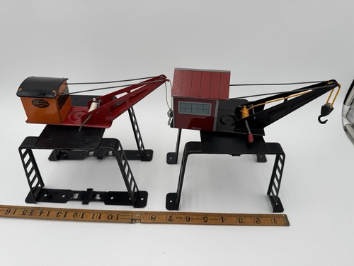 2 Vintage Marx Trains O Gauge NEW YORK CENTRAL LINES Over Track Gantry Crane - Bild 2 von 18