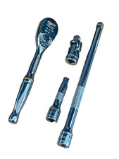 Gearwrench 14 90t Chrome Mini Ratchet Combo 81011t Extensions Swivel New