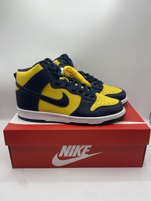 Nike Dunk High Michigan Midnight Navy Sneaker EU 42,5 US 9 Neu mit Karton Schuhe