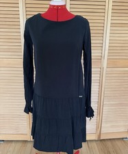 Women’s Long Sleeve Ruffle Black Dress. Size Small. NWOT