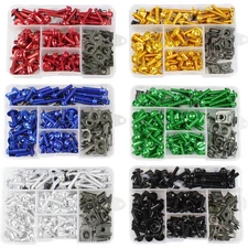 177pcs Motorcycle Sportbike Universal Fairing Bolts Kit Fastener Clips Screws