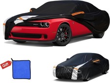 Dodge Challenger Hellcat Car Cover 100 Waterproof All Weather, Gift with Towel,