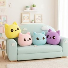 Pcs Funny Throw Pillows Cute Soft Plush Stuffed Throw 4 Cartoon Doll Cat