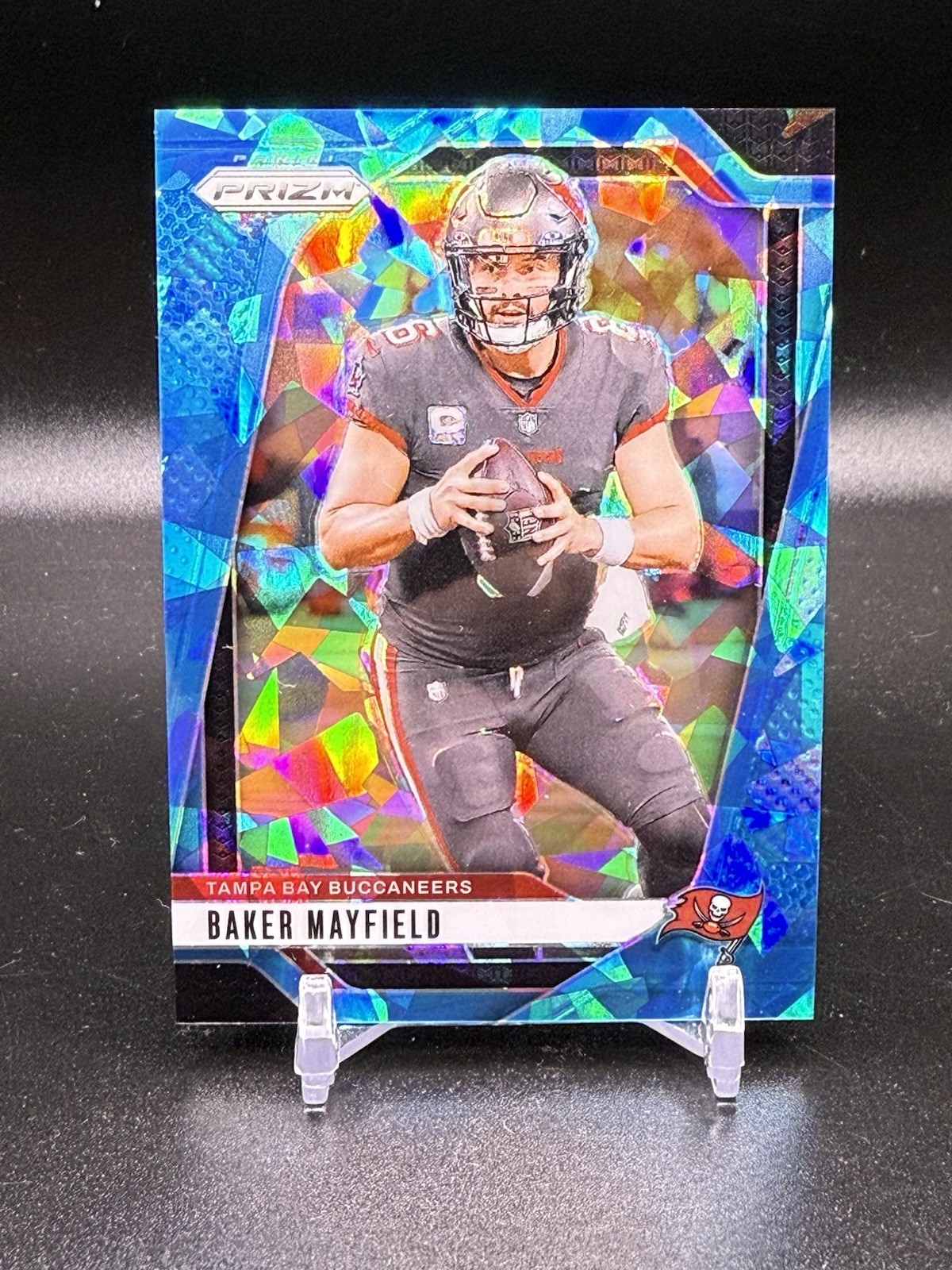 2024 Panini Prizm Baker Mayfield Blue Cracked Ice /99 #268 Buccaneers SP