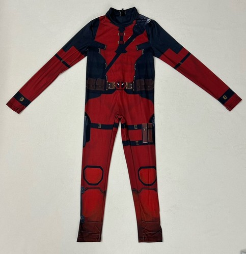 🍃Deadpool Cosplay Costume Boys Jumpsuit Superhero /XXL (55.1" -59.0" Height) - Picture 1 of 6