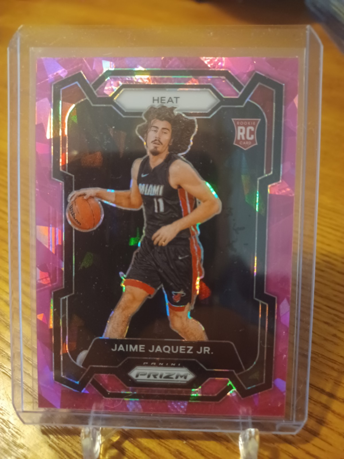 2023-24 Panini Prizm Pink Ice Prizm Jaime Jaquez Jr #137 Rookie RC 🏀