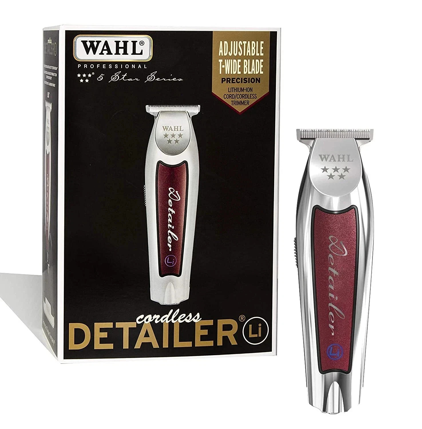 Wahl Cordless Detailer Li 8171 5-Star Series Professional Mens Hair Trimmer