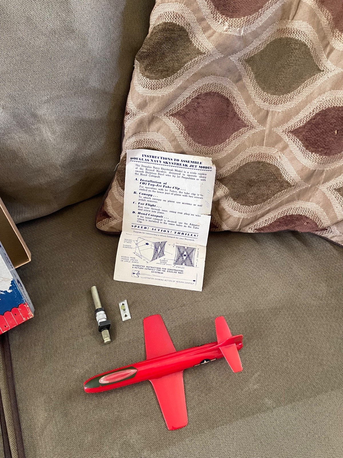 Vintage Rare ALLYN SALES CO.  DOUGLAS NAVY SKYSTREAK Model Airplane