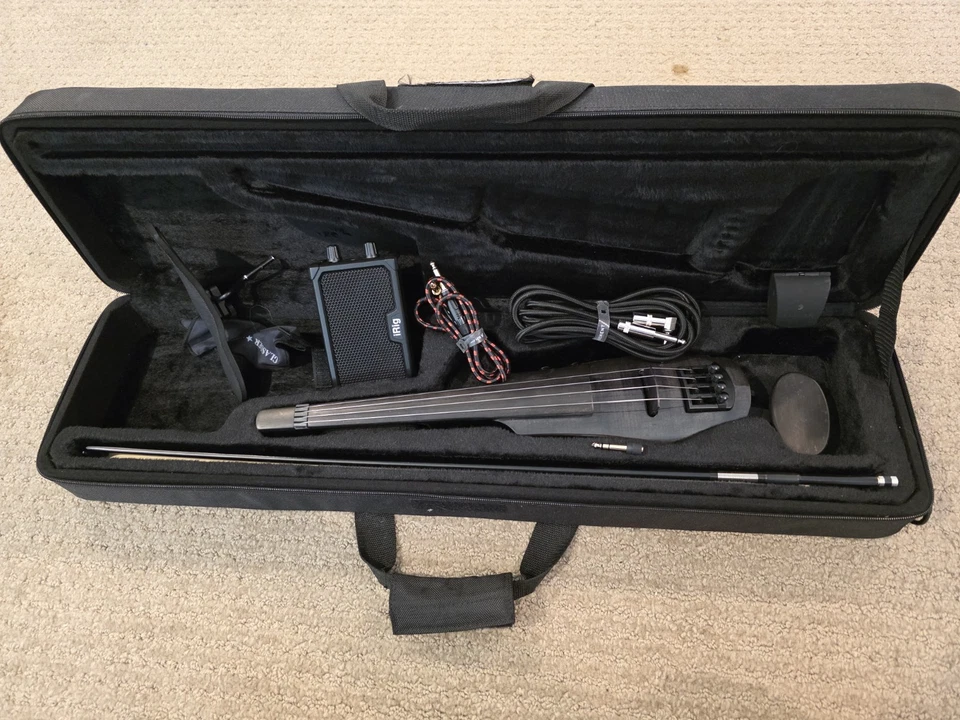 NS Design WAV-4 Electric 4-String Violin w/ Original Case and Pocket Amplifier - Image 2 of 4