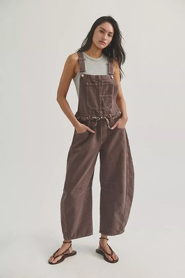 Free People - We The Free Good Luck Barrel Overalls