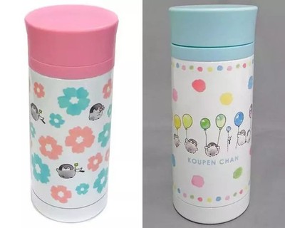 Koupen-chan Mug Teacup Stainless Steel Bottle Set Pink Blue Eiko Excellent For A
