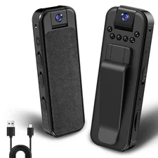 Mini Body Camera, Worn Camcorder, Sport Cam, 1080P Portable Cam with Night Vi...