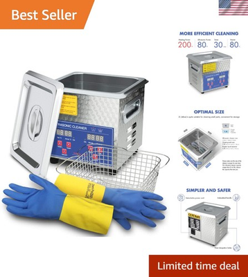 #ad #ad Heated Ultrasonic Parts Cleaner 200W Stainless Steel for Guns amp; Carburetors $125.38