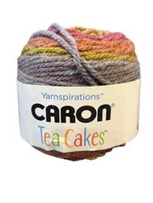 Caron Tea Cakes SPICED CIDER Self Striping Yarn 204 yds 8.5 oz Acrylic Wool NEW
