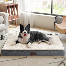 Figopage Dog Beds Large Sized Dog Bed for Crate Large Dogs Bed Orthopedic Was...