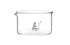 EISCO Crystallizing Dish, 100ml - Flat Bottom, with Spout - Borosilicate 3.3... 