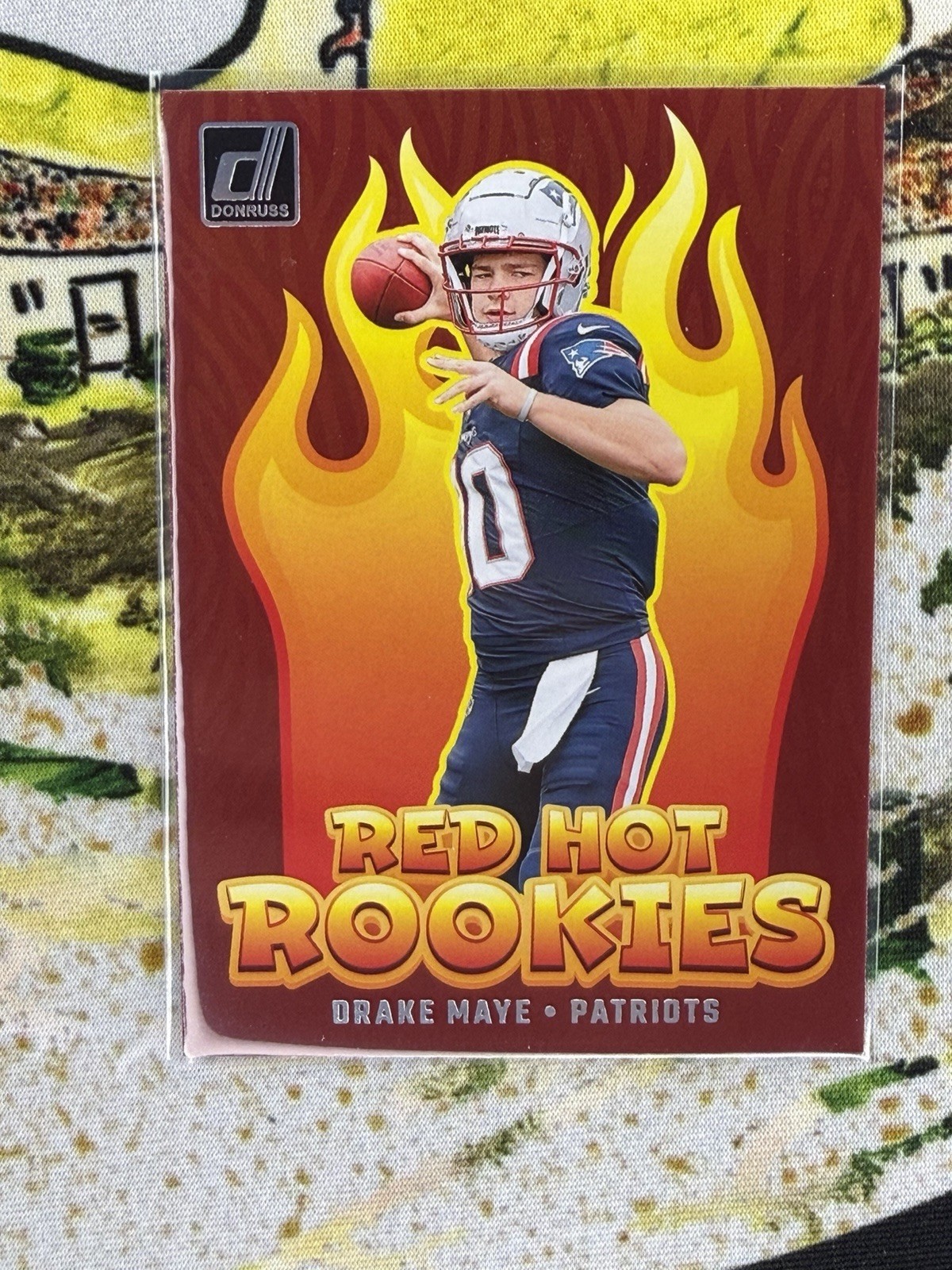 2024 Panini Donruss DRAKE MAYE Red Hot Rookies #RHR-DME Patriots (RC)