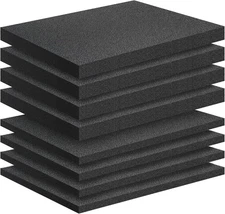 8 Pack Polyethylene Foam Pads for Packing Foam Sheets 2 Size Cuttable High Densi