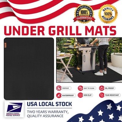 NEW Fireproof Fireplace Mat 60*48 inch Under Grill Mat Hearth Rug For Wood Stove